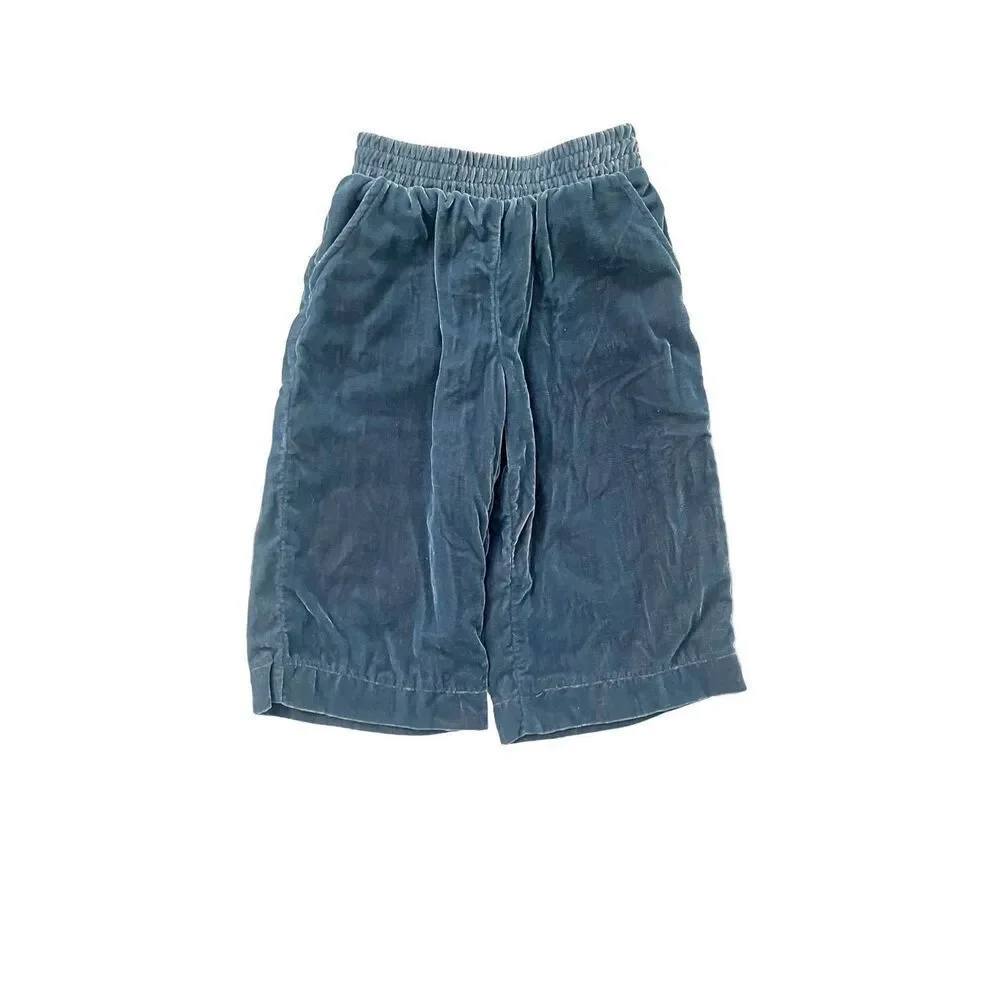Gymboree Blue Velour Wide Leg Pants Size 4‎ XS